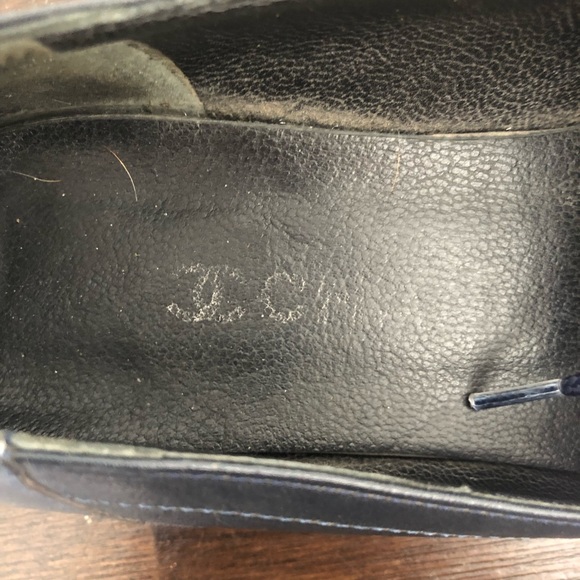 Chanel Navy Blue Leather Loafers - Picture 4 of 15